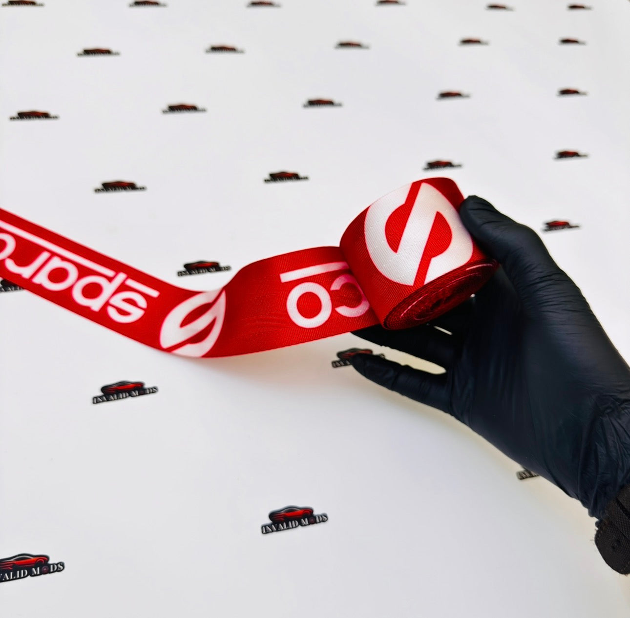 Sparco Automotive Seat Belt Webbing | Premium Polyester High Strength Strap (Universal)