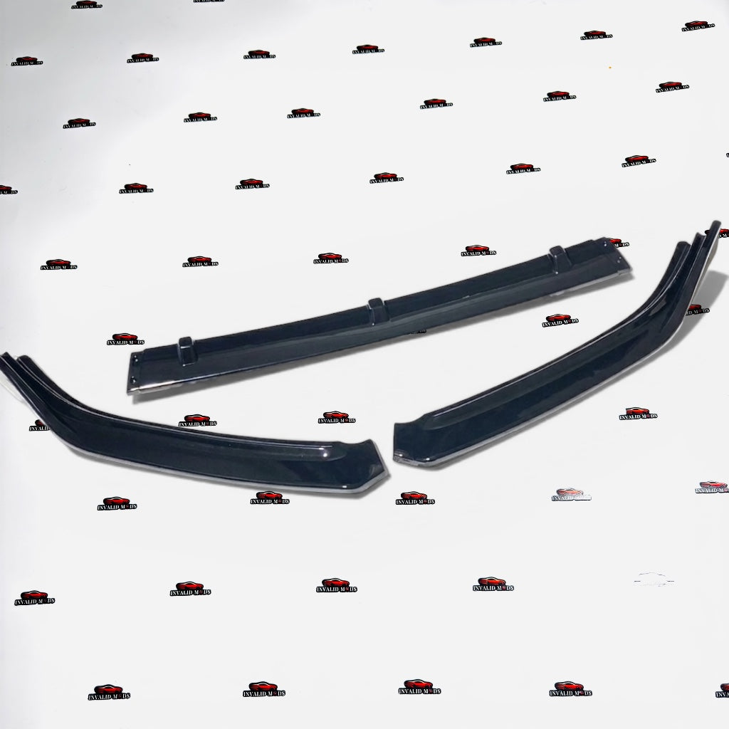 Volkswagen Polo Front Splitters Gloss Black | ABS Front Lip Kit (2014+)