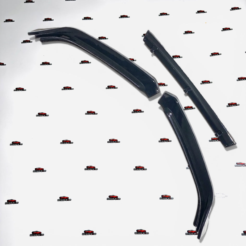 Volkswagen Polo Front Splitters Gloss Black | ABS Front Lip Kit (2014+)