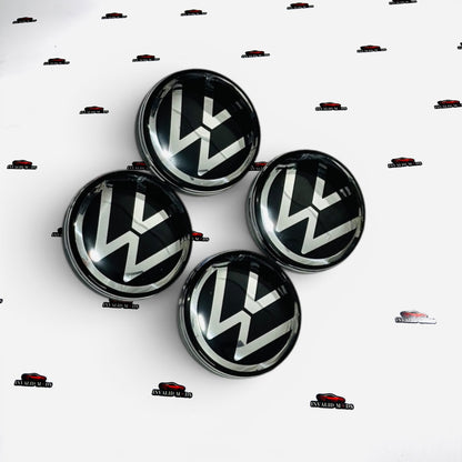 Volkswagen Virtus Alloy Wheel Center Caps  Set of 4 |Outer Diameter (55mm)