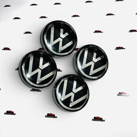 Volkswagen Virtus Alloy Wheel Center Caps 55mm | Set of 4 OEM Style Chrome