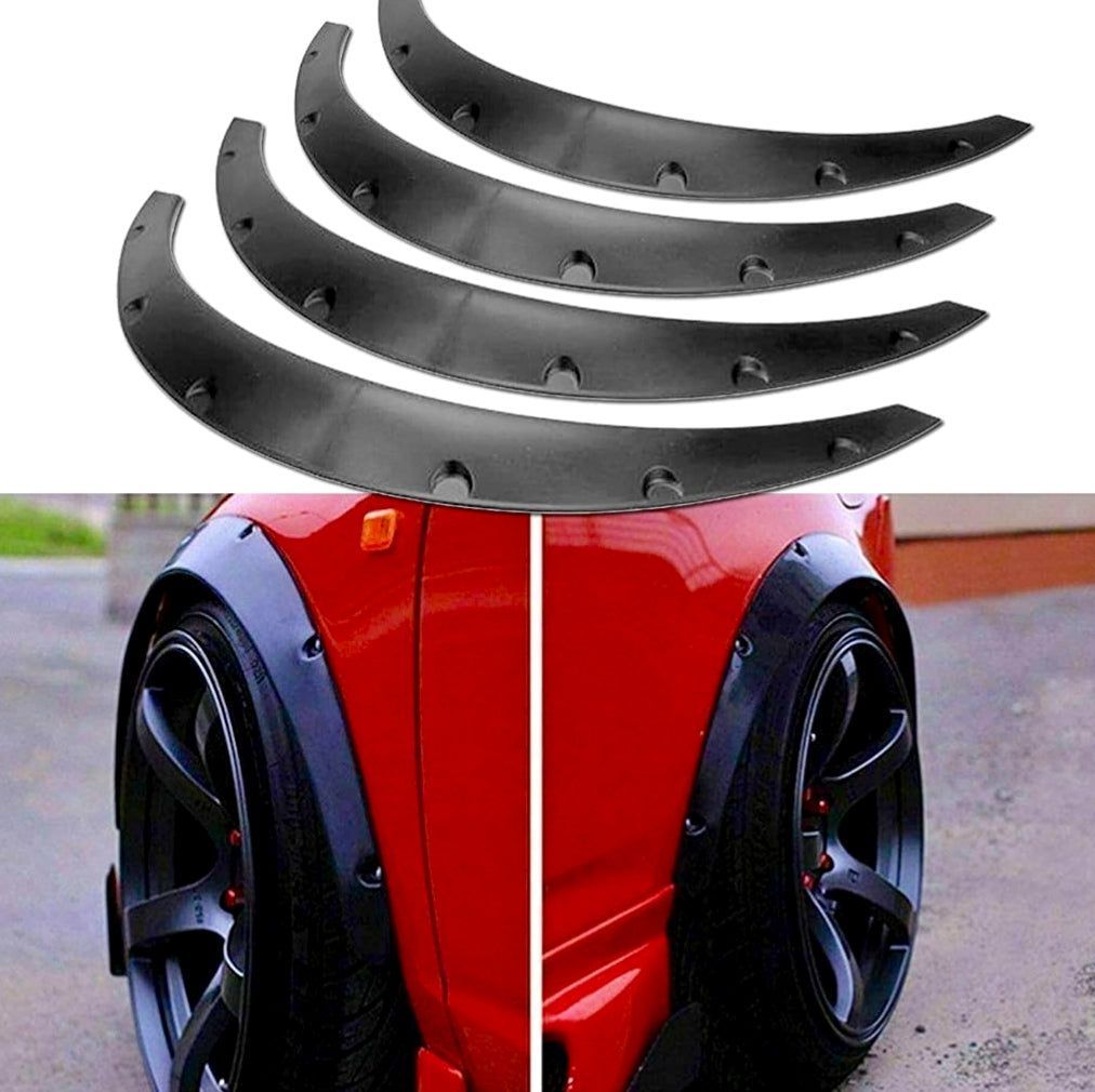 Universal Fender Flares Set of 4 | Flexible Wheel Arch Extensions for Cars Product Description