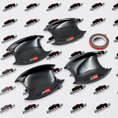 Toyota Fortuner & Hilux Door Handle & Bowl Covers | GR Sport Gloss & Carbon Fiber Finish