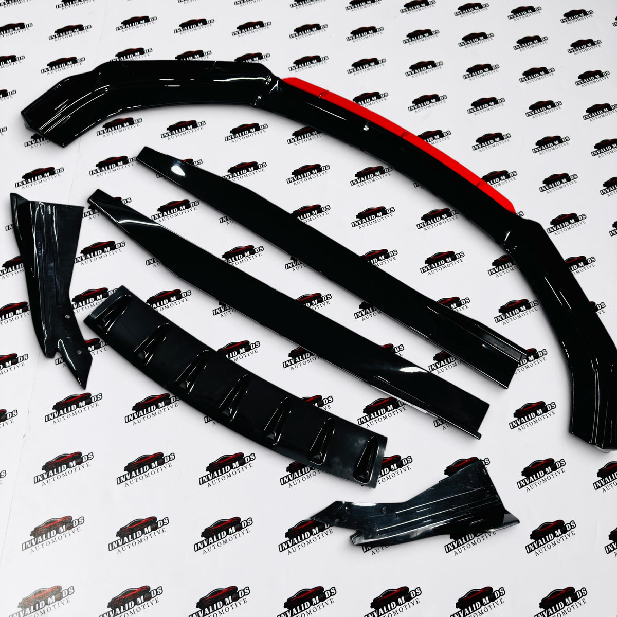 Universal Full Body Splitter Kit (Sedan) Cars | ABS Car Body Kit