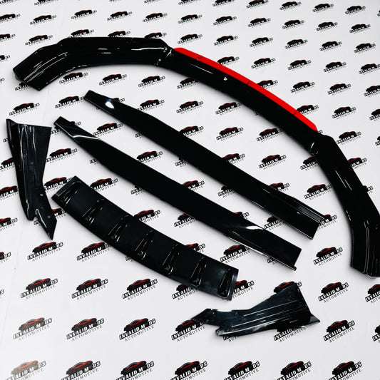Universal Full Body Splitter Kit (Sedan) Cars | ABS Car Body Kit