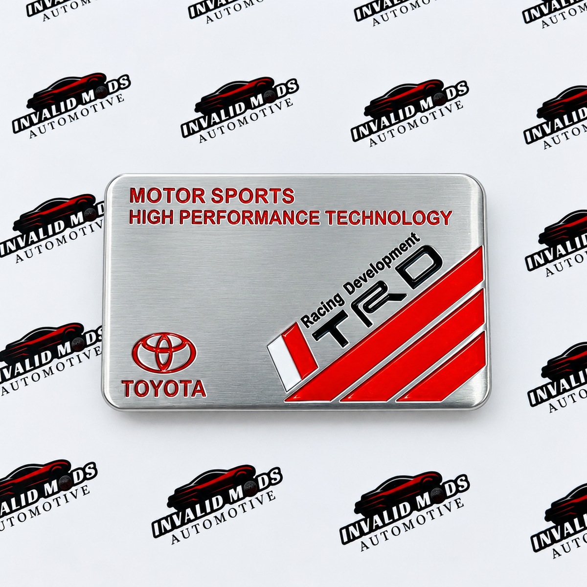 Toyota TRD Racing Development Sticker | Sporty Performance Decal for Cars