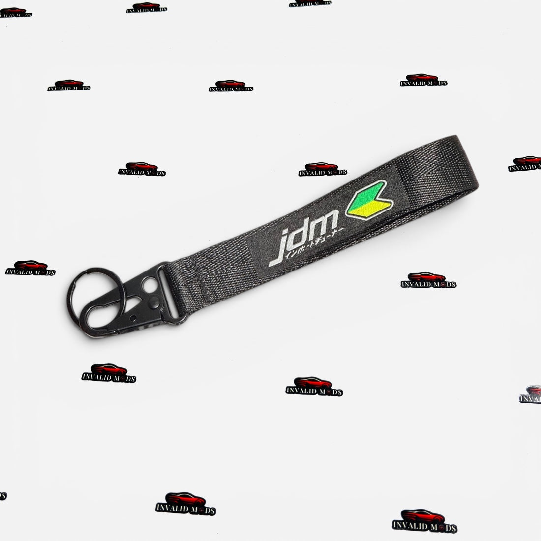 JDM Style Keychain Black Edition | Premium Automotive Key Ring for Car Enthusiasts