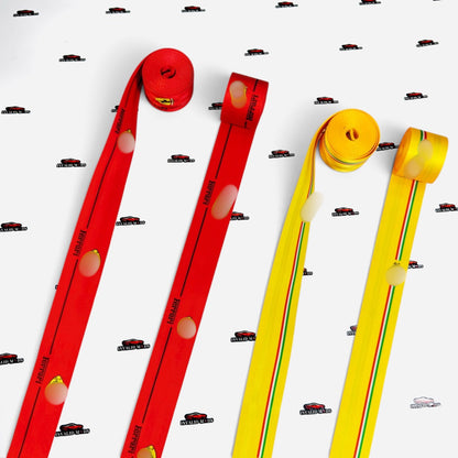 Ferrari-Inspired Sporty Seat Belt (Pair) | Universal Car Seat Belt Replacement Set