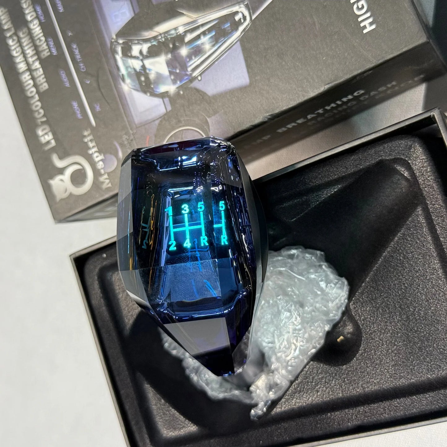 Crystal LED Gear Shift Knob – Touch Sensor Illuminated Shifter for Cars