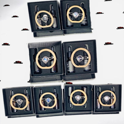Steering Wheel Car Air Freshener | Magnetic AC Vent Diffuser Perfume | Universal Vent Clip