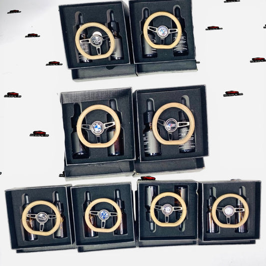 Steering Wheel Car Air Freshener | Magnetic AC Vent Diffuser Perfume | Universal Vent Clip