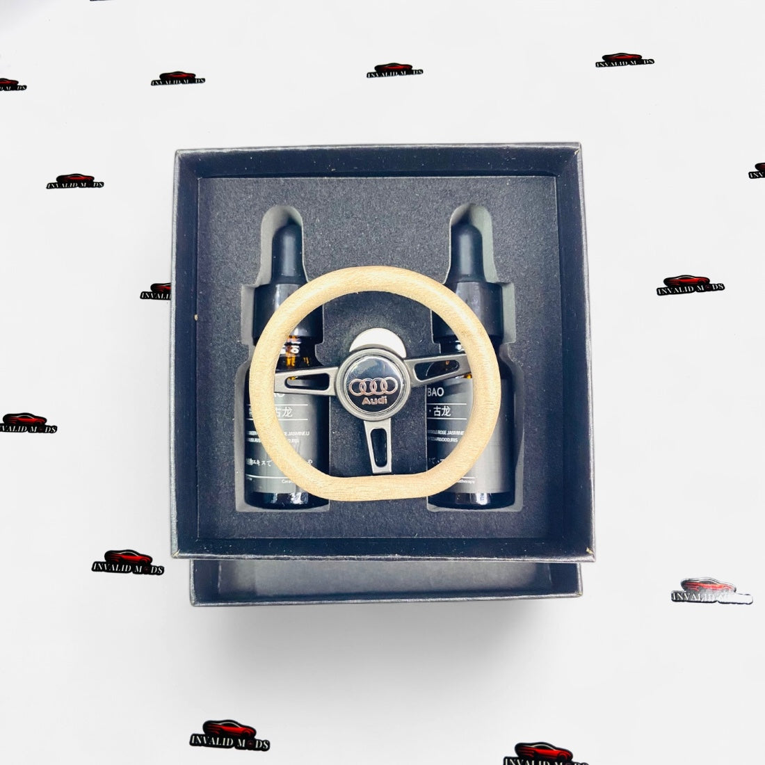 Steering Wheel Car Air Freshener | Magnetic AC Vent Diffuser Perfume | Universal Vent Clip