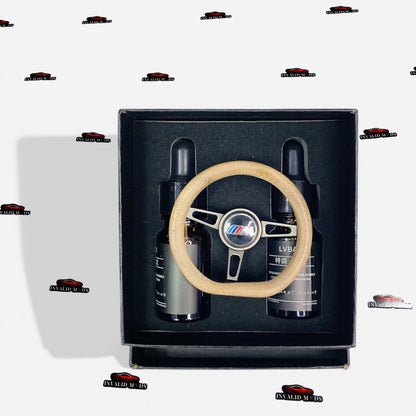 Steering Wheel Car Air Freshener | Magnetic AC Vent Diffuser Perfume | Universal Vent Clip