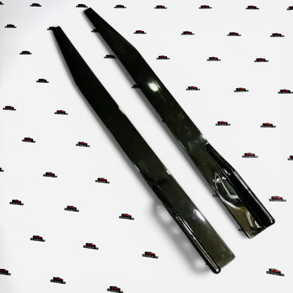 Universal Front Splitter and Side Skirt Kit (6 Pieces) | Universal Red lip Splitter