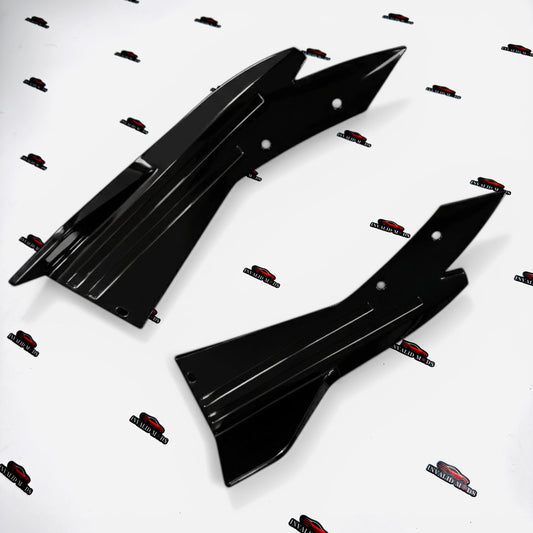 Universal Fish Rear Cut Splitters | Gloss Black | ABS