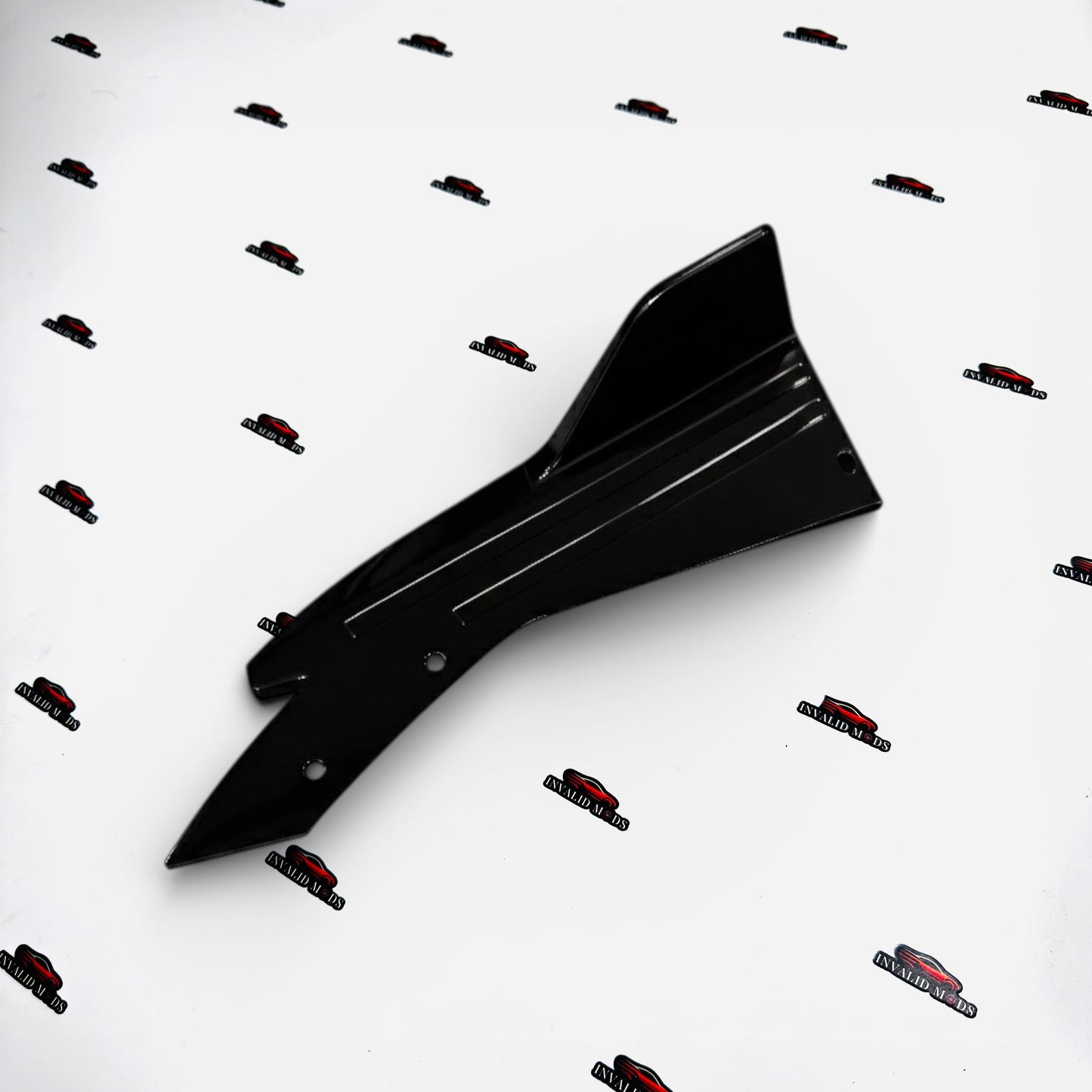 Universal Fish Rear Cut Splitters | Gloss Black | ABS
