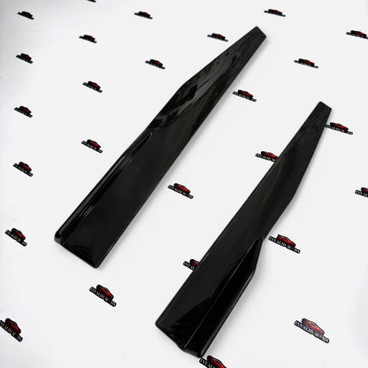 Universal Side Skirts 2Pc | Gloss Black Aerodynamic Car Upgrade
