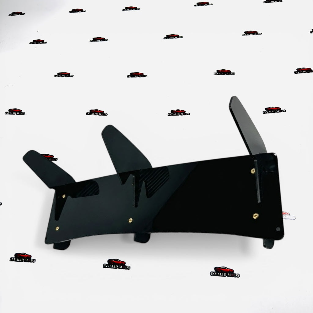 VW Polo 3 Fin Diffuser | Gloss Black | ABS