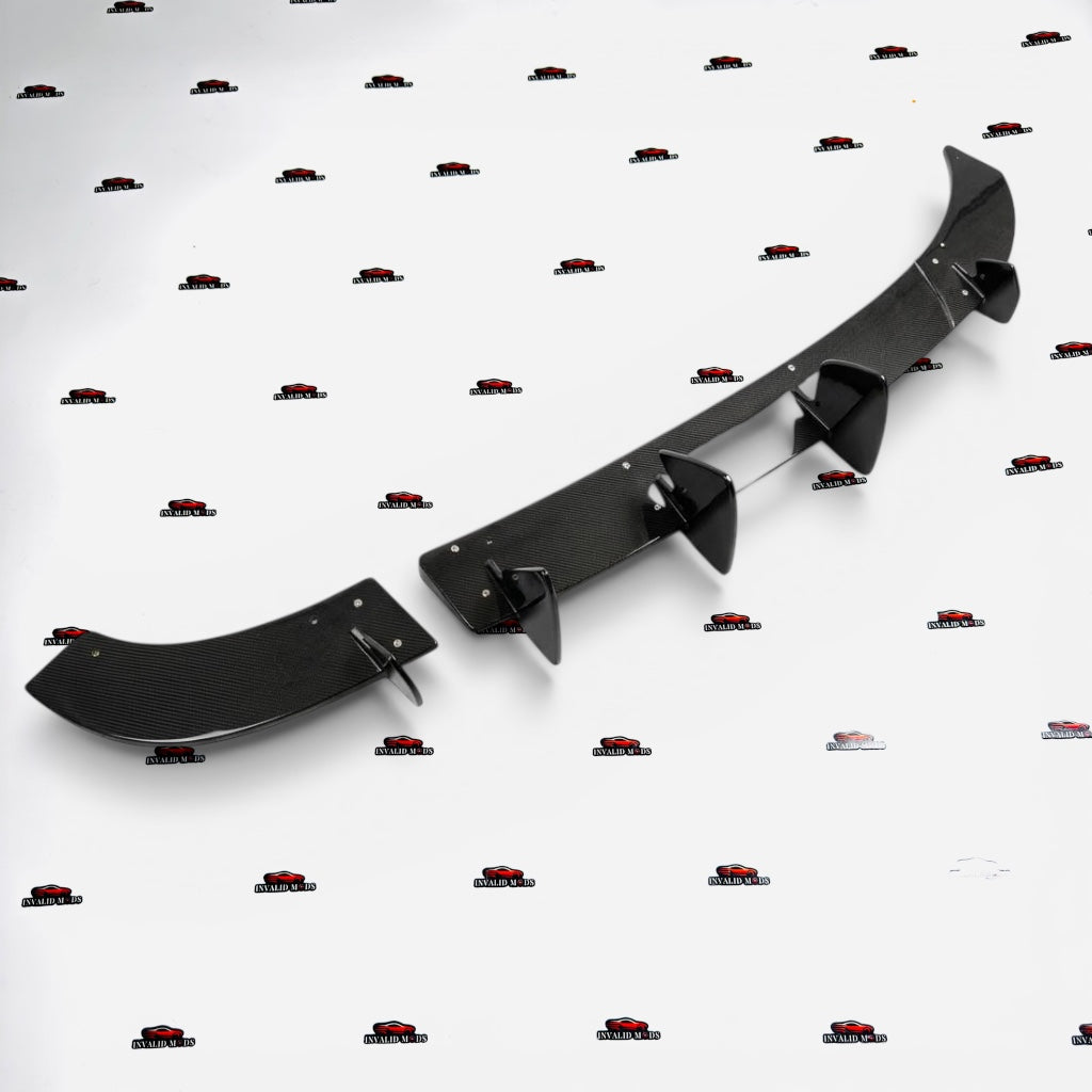 Volkswagen Polo Rear Diffuser 5 Fin Type 3 | Gloss Black ABS Aftermarket