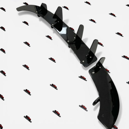 Volkswagen Polo Rear Diffuser 5 Fin Type 3 | Gloss Black ABS Aftermarket