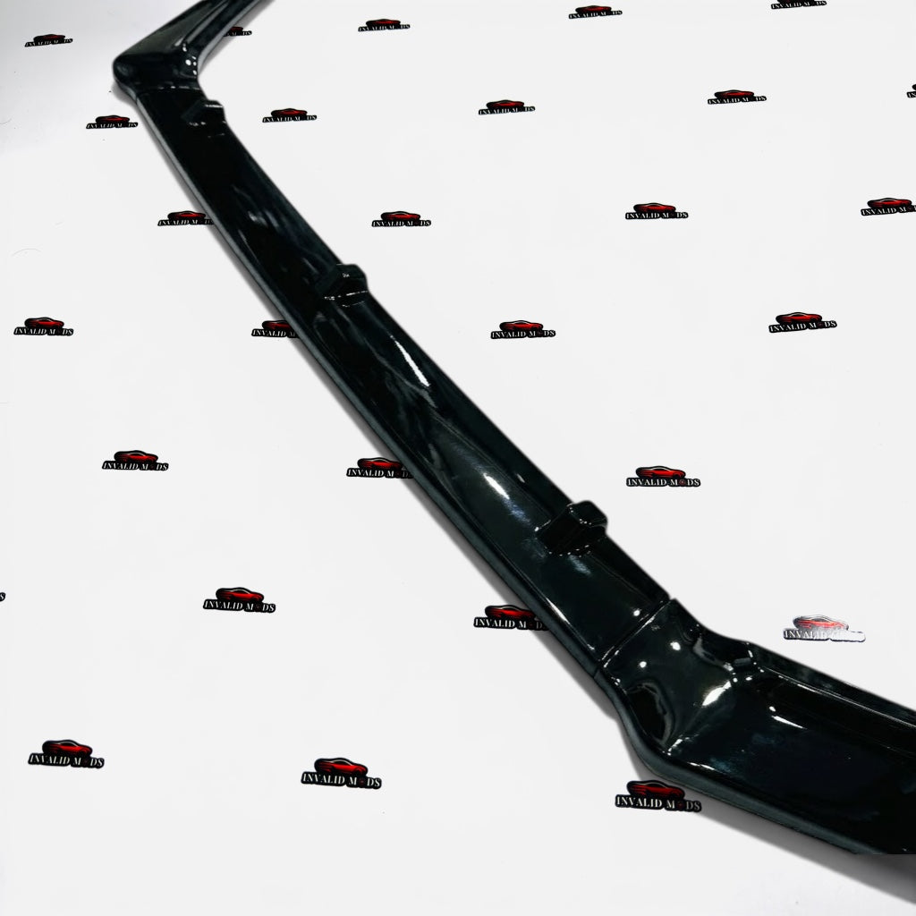 Volkswagen Polo Front Splitters Gloss Black | ABS Front Lip Kit (2014+)