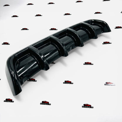 Universal 6 Fin Rear Diffuser | Gloss Black ABS Car Bumper Diffuser
