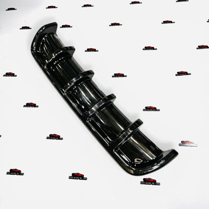 Universal 6 Fin Rear Diffuser | Gloss Black ABS Car Bumper Diffuser