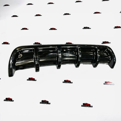 Universal 6 Fin Rear Diffuser | Gloss Black ABS Car Bumper Diffuser