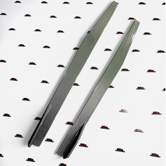 Universal 2 Pc Side Skirts Long | Carbon Fiber