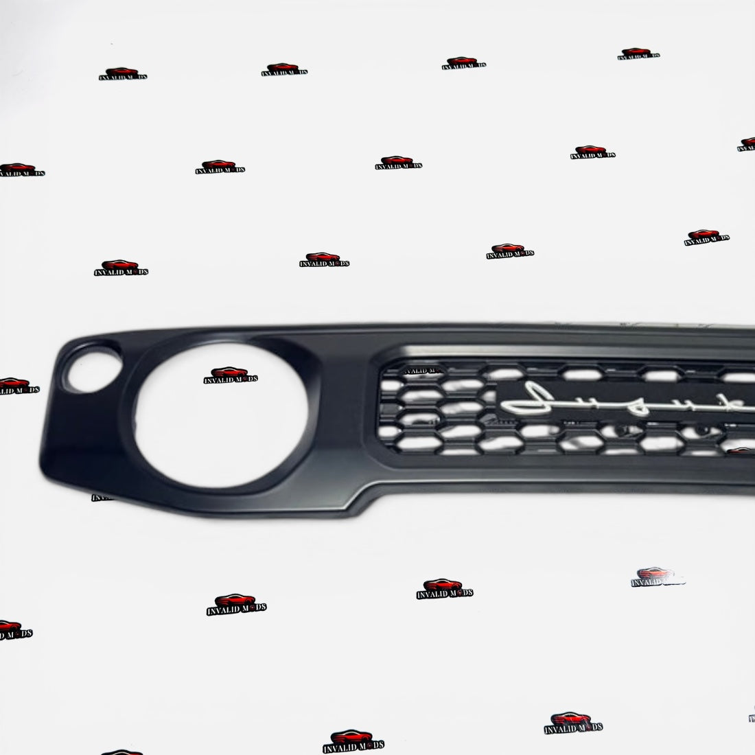 Suzuki Jimny Honeycomb Front Grille with Cursive Logo – All Models.