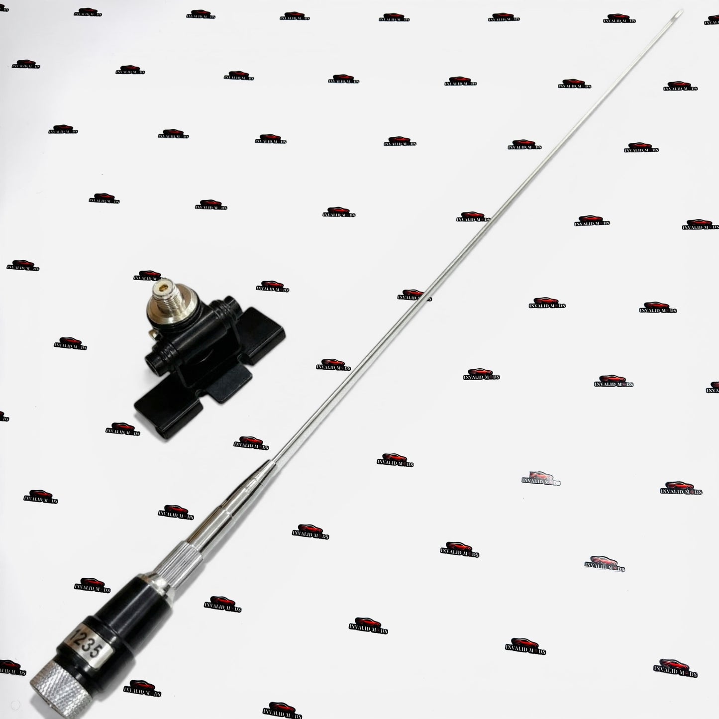 Universal Nagoya Car Antenna | Silver & Black Antenna
