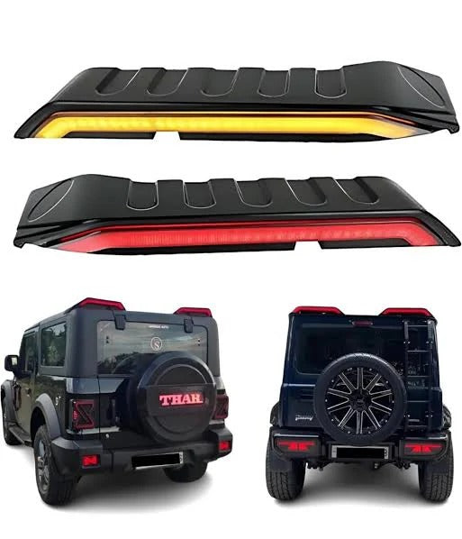 Thar / Jimny Spoiler | G-Wagon Style Aftermarket Rear Spoiler with LED