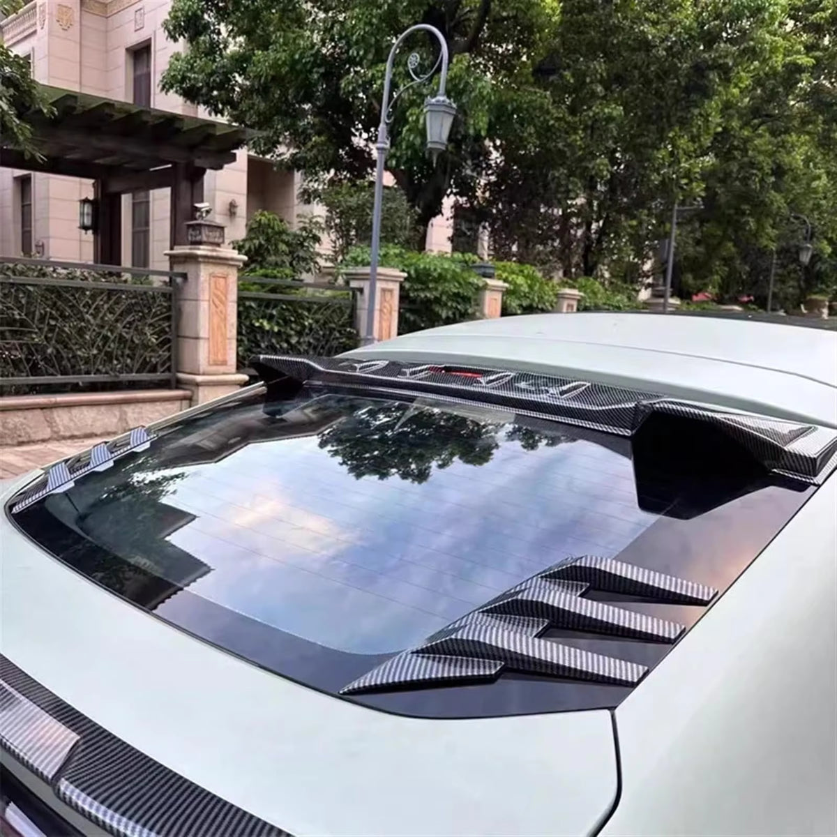 Universal Rear Windshield Spoiler Fins / Side Door Fins | Roof Window Air Splitters