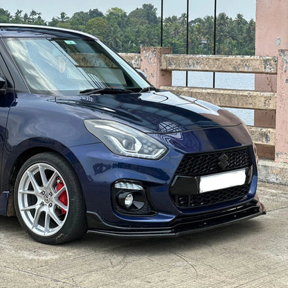 Suzuki Swift Front Splitter Glossy Black | One Piece Lip for 2018+ Models